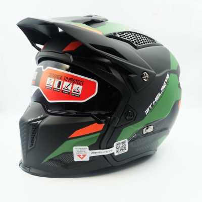 Шлем (стритфайтер) MT TR902XSV (XL) STREETFIGHTER B6 matt green