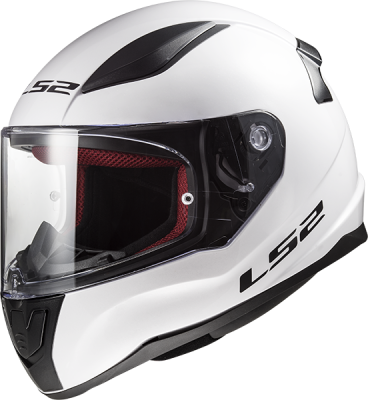 Шлем (интеграл) LS2 FF353 Rapid (L) single mono gloss white