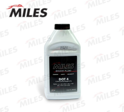 Жидкость тормозная MILES DOT4 0.43l
