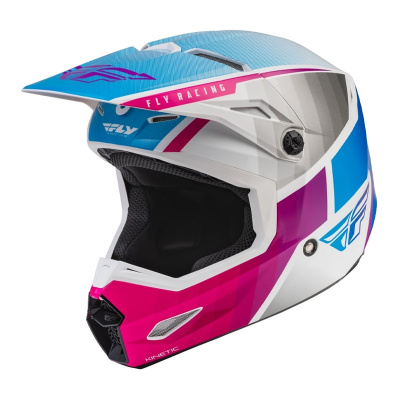 Шлем (кроссовый) FLY RACING KINETIC DRIFT (M) розовый/белый/синий